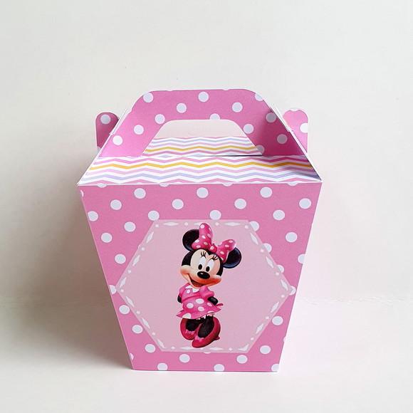 Caixa Sushi com Alça - Minnie Rosa