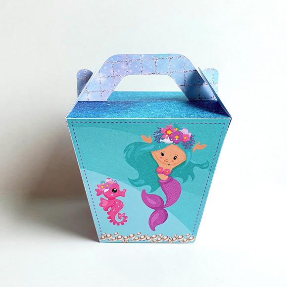 Caixa Sushi com Alça - Sereia Floral