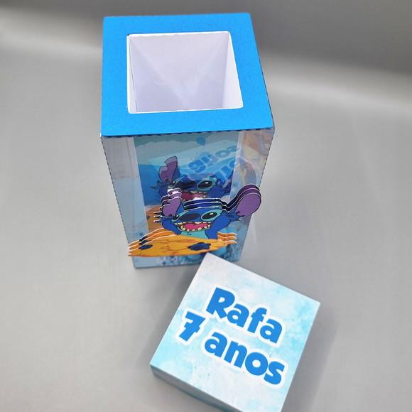 Caixa Suspensa de Acetato com Shaker - Lilo e Stitch