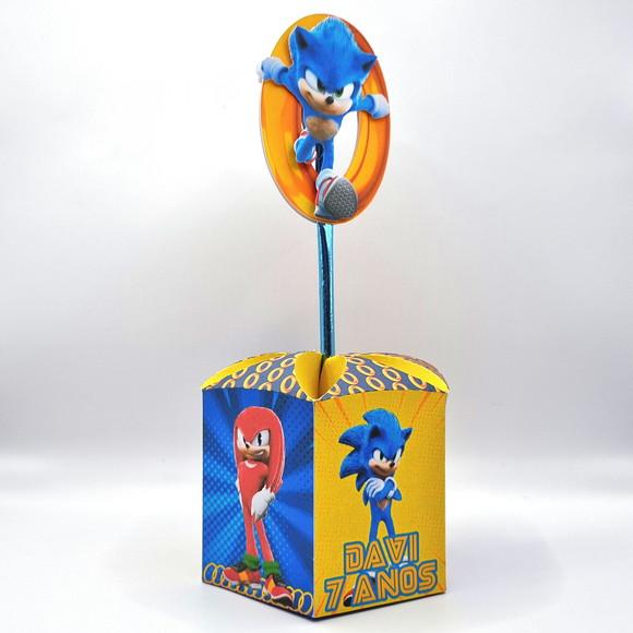 Centro de Mesa Sextavado - Sonic