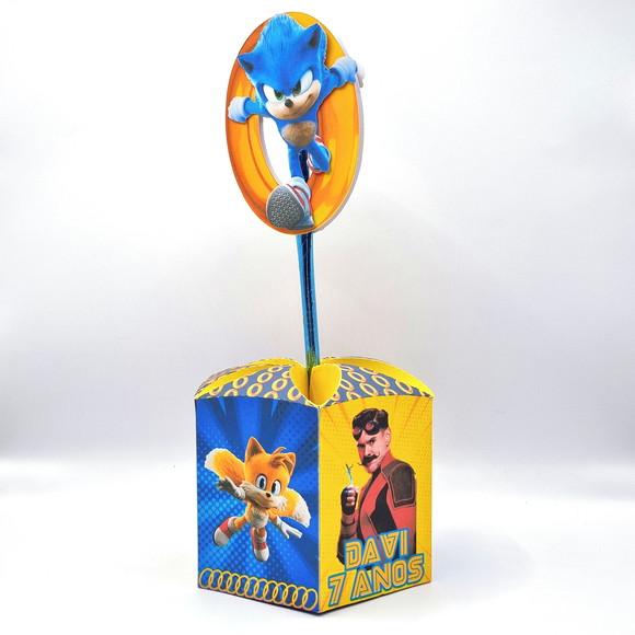 Centro de Mesa Sextavado - Sonic