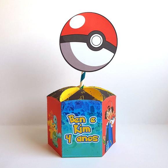 Centro de Mesa Sextavado Pokemon