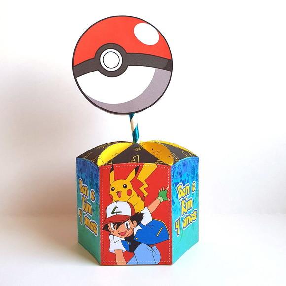 Centro de Mesa Sextavado Pokemon