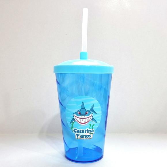 Copo Twister 400 ml Personalizado - Tubarão