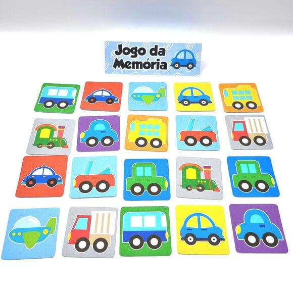 Jogo da Memória - Fusca Azul