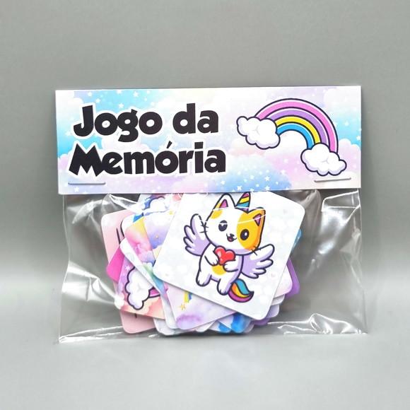 Jogo da Memória - Gato Unicórnio