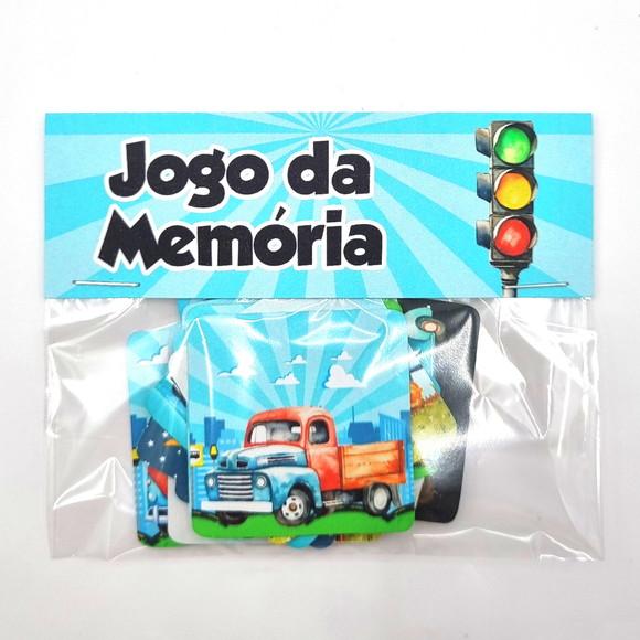 Jogo da Memória - Meios de Transporte Realista Aquarela