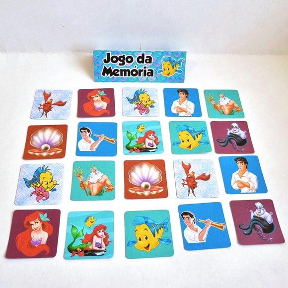 Jogo da Memória - Pequena Sereia