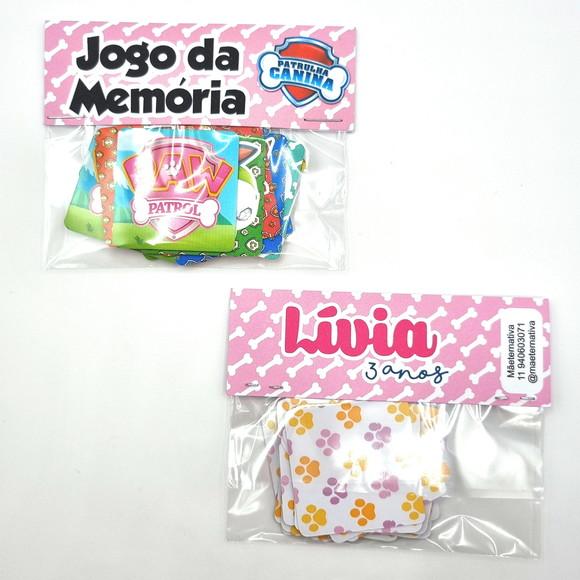 Jogo da Memória - Patrulha Canina Rosa
