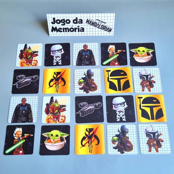 Jogo da Memória - Star Wars Mandalorian