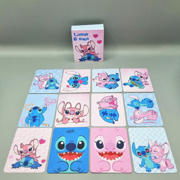 Jogo da Memória na Caixa - Stitch e Angel