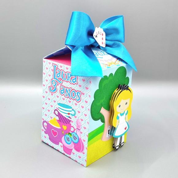 Kit Caixas Personalizadas 30 Pç Alice no País das Maravilhas