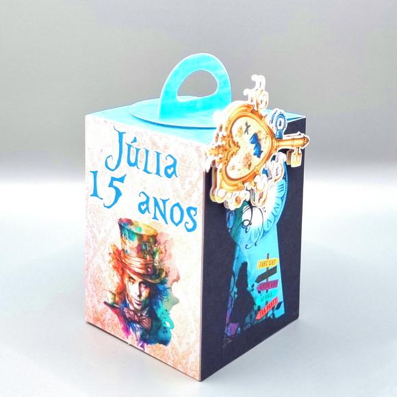 Kit Caixas Personalizadas 30 Pç Alice no País das Maravilhas
