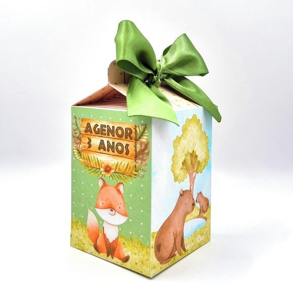 Kit Caixas Personalizadas 30 Peças Capivara Fauna Brasileira