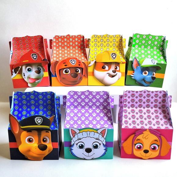 Kit Caixas Personalizadas 35 Itens - Patrulha Canina