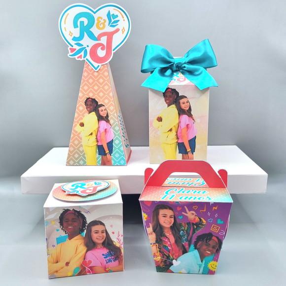 Kit Caixas Personalizadas 50 Pç Infância de Romeu e Julieta