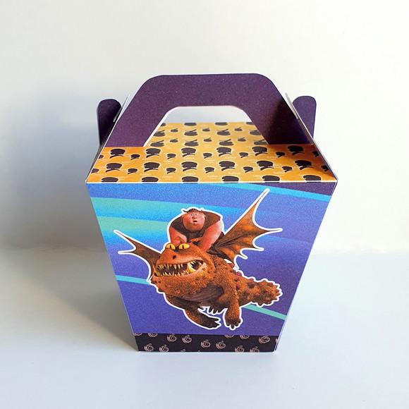 Kit Caixas Personalizadas 50 Pçs - Como Treinar o Seu Dragão