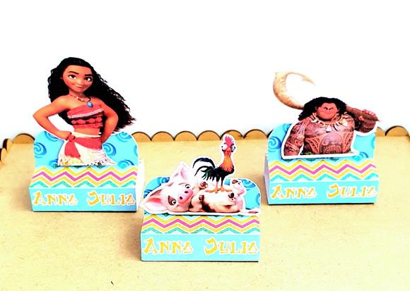 Kit com 20 Caixas Bis Duplo - Moana