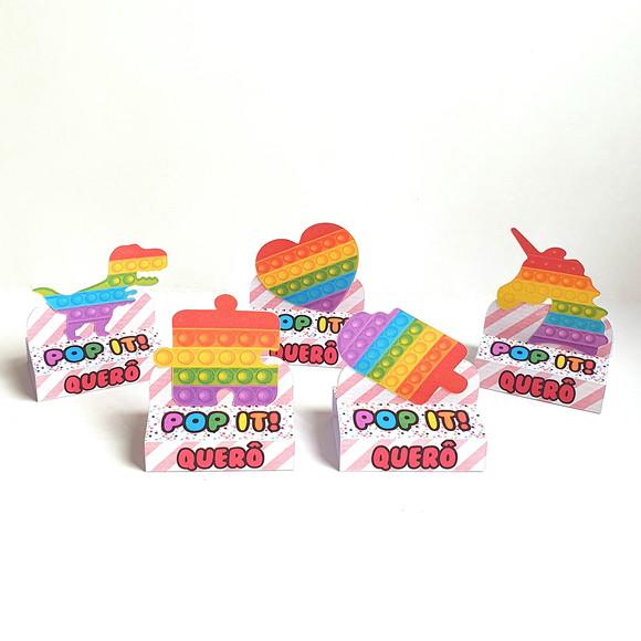 Kit com 20 Caixas Bis Duplo - Pop It