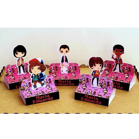 Kit com 20 Caixas Bis Duplo - Stranger Things Cute