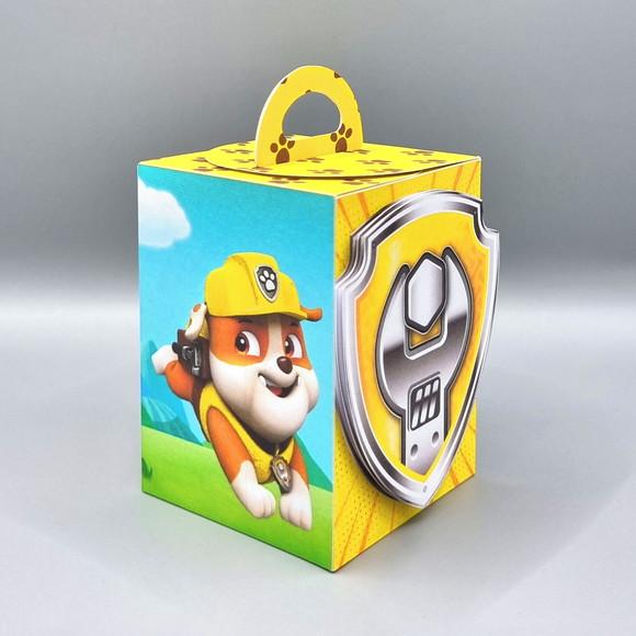 Kit de Caixas Personalizadas 20 Pçs - Patrulha Canina Rubble