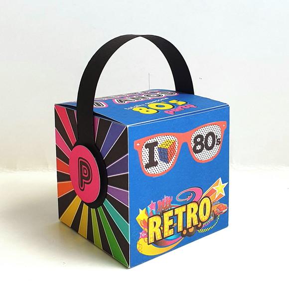 Kit de Caixas Personalizadas 20 Peças - Anos 70 e 80
