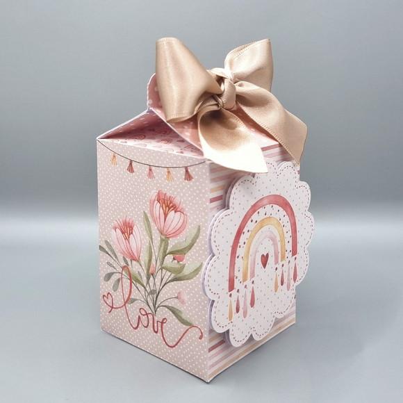 Kit de Caixas Personalizadas 20 Peças - Arco Íris Boho