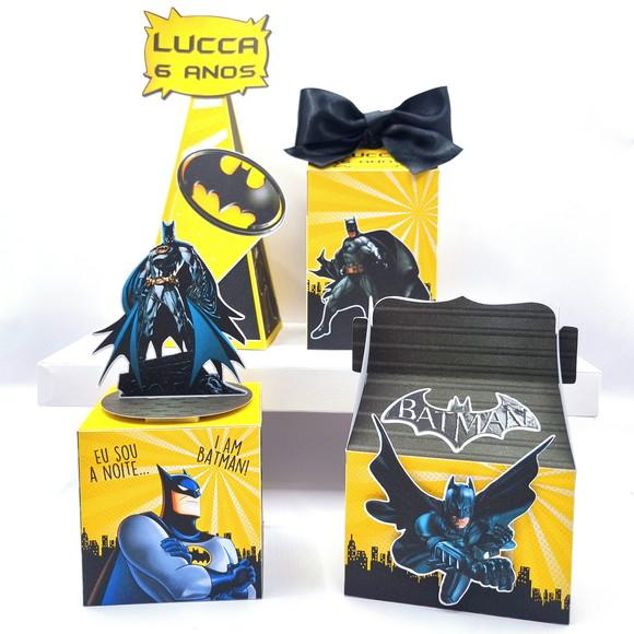 Kit de Caixas Personalizadas 20 Peças - Batman
