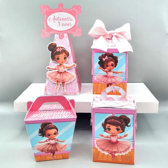 Kit de Caixas Personalizadas 20 Peças - Bailarina