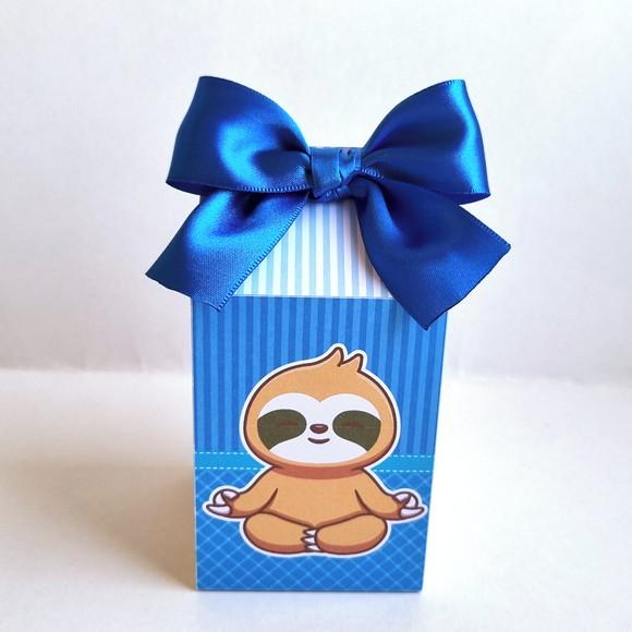 Kit de Caixas Personalizadas 20 Peças - Bicho Preguiça