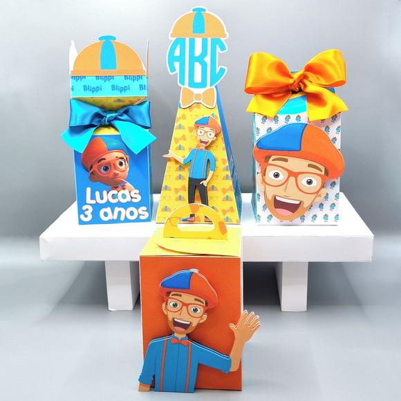 Kit de Caixas Personalizadas 20 Peças - Blippi