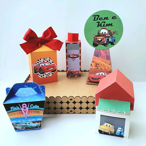 Kit de Caixas Personalizadas 20 Peças - Carros Mod. 2