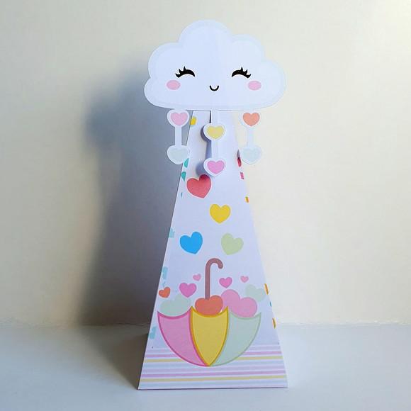 Kit de Caixas Personalizadas 20 Peças - Chuva de Amor