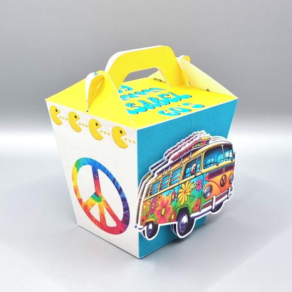 Kit de Caixas Personalizadas 20 Peças - Festa Retrô