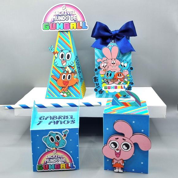 Kit de Caixas Personalizadas 20 Peças - Gumball