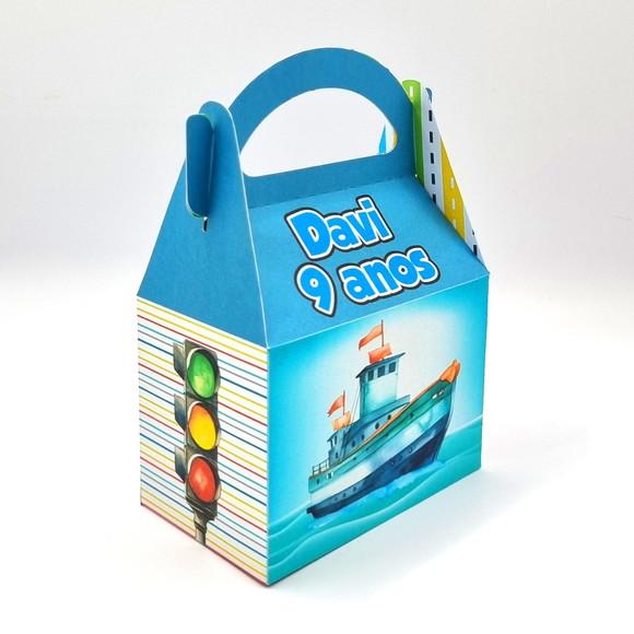 Kit de Caixas Personalizadas 20 Peças - Meios de Transporte