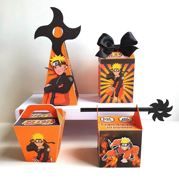 Kit de Caixas Personalizadas 20 Peças - Naruto