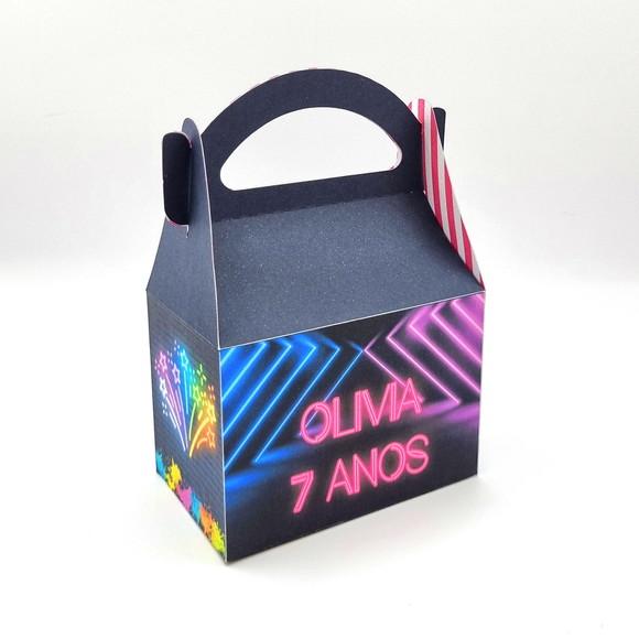 Kit de Caixas Personalizadas 20 Peças - Neon Party