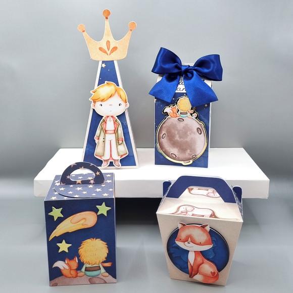 Kit de Caixas Personalizadas 20 Peças - Pequeno Príncipe