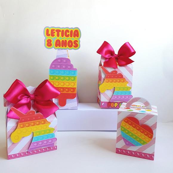 Kit de Caixas Personalizadas 20 Peças - Pop It