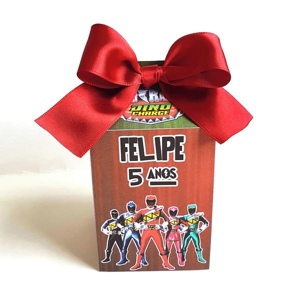 Kit de Caixas Personalizadas 20 Peças - Power Ranger Dino