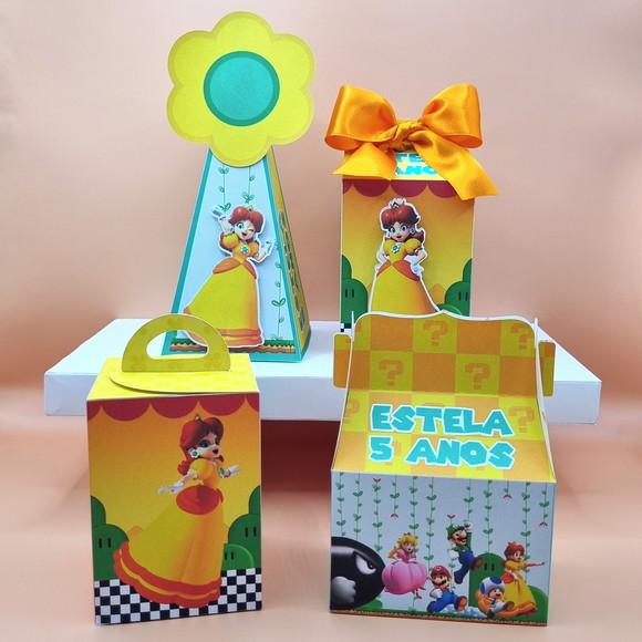 Kit de Caixas Personalizadas 20 Peças - Princesa Daisy