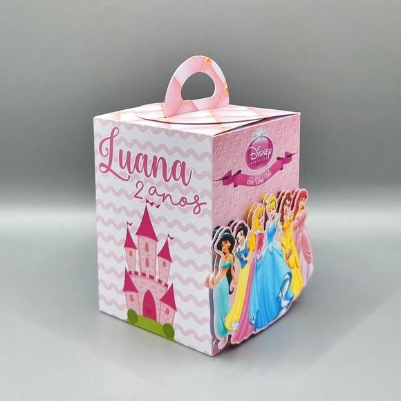 Kit de Caixas Personalizadas 20 Peças - Princesas Disney