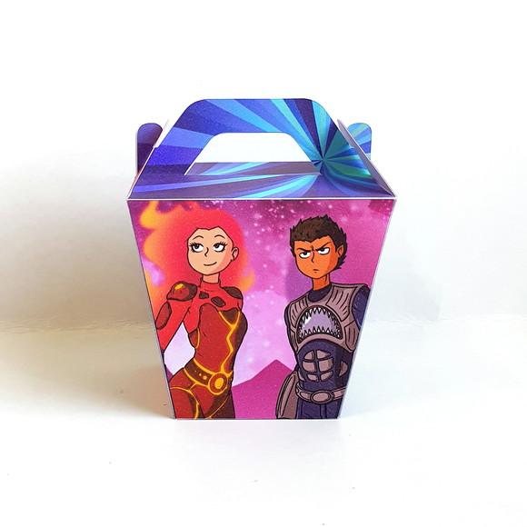 Kit de Caixas Personalizadas 20 Peças - Sharkboy e Lavagirl