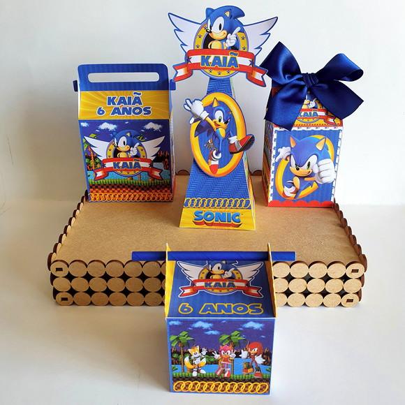 Kit de Caixas Personalizadas 20 Peças - Sonic Mod 1