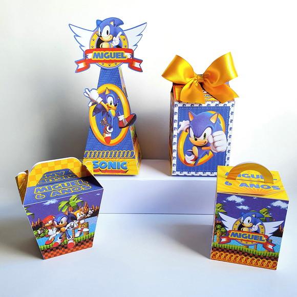 Kit de Caixas Personalizadas 20 Peças - Sonic Mod 2