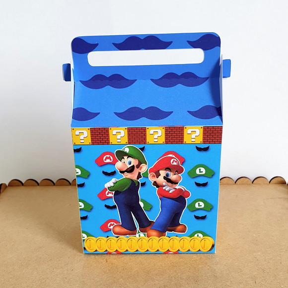 Kit de Caixas Personalizadas 20 Peças - Super Mario