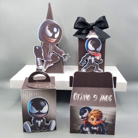 Kit de Caixas Personalizadas 20 Peças - Venom Cute