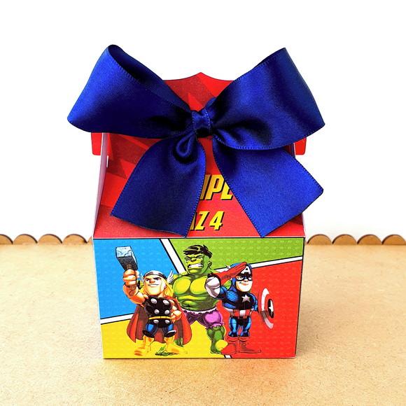 Kit de Caixas Personalizadas 20 Peças - Vingadores Cute