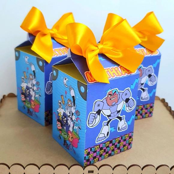 Kit de Caixas Personalizadas 25 Peças - Jovens Titans